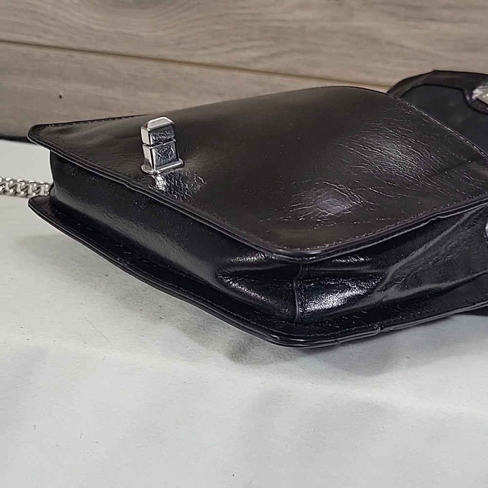 Rebecca Minkoff Black Quilted Studded Leather Crossbody Shoulder Bag - Picture 10 of 14